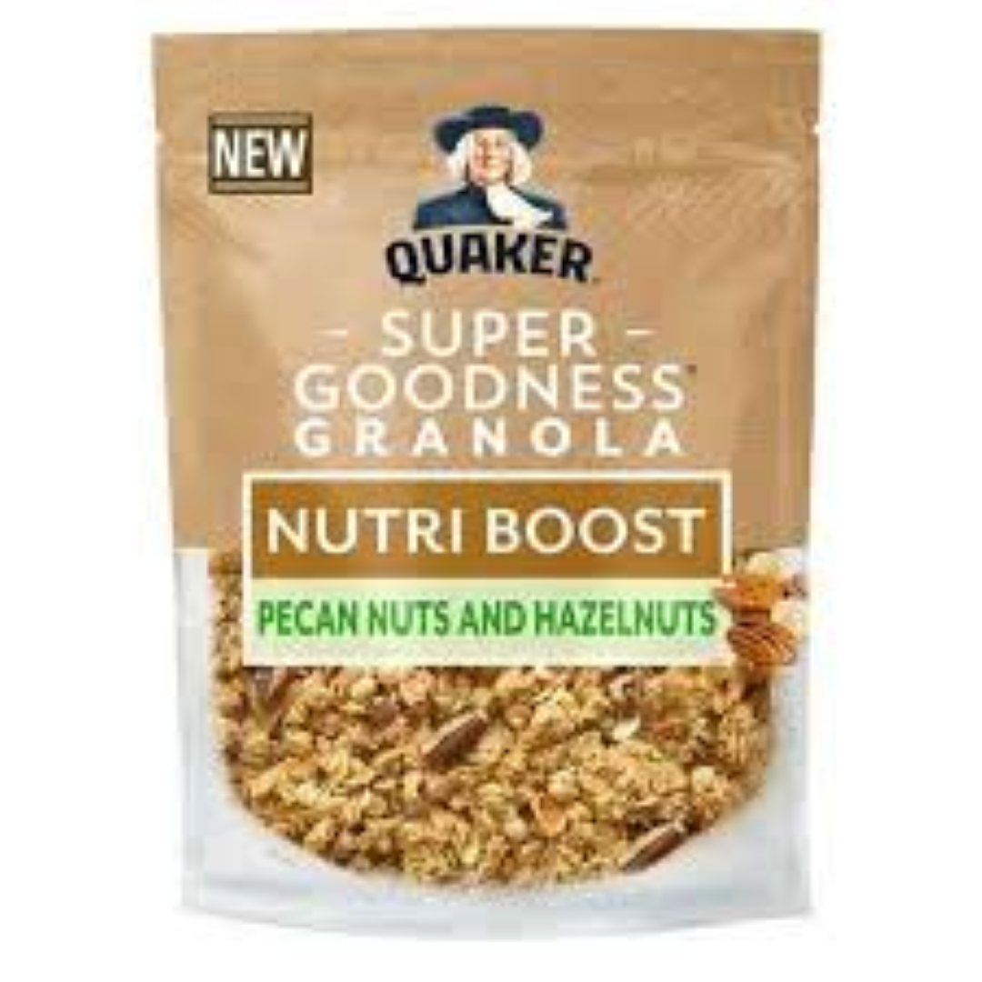 QUAKER GRANOLA HAZEL/PECAN 400G